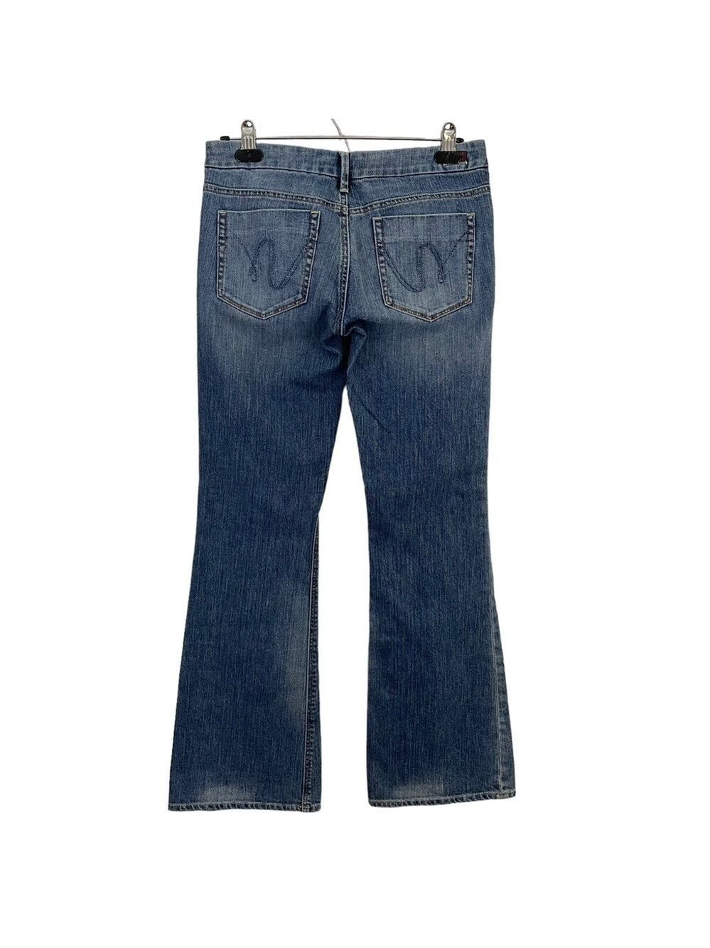 Vtg Silver Jeans Amie Flare Leg Women’s 28/34 Medium Blue Denim Lower Rise Y2k